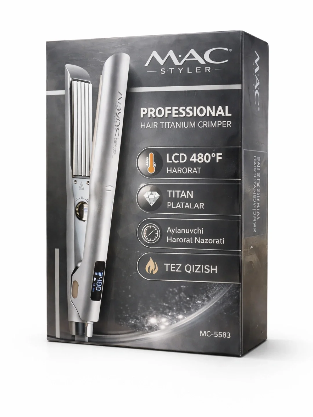 M·A·C STYLER MC-5583 Гофре для волос с титановыми пластинами и LCD-дисплеем - 3