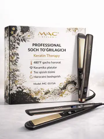 M·A·C STYLER MC-5515A Keratin Soch To'g'rilagich, 250°C