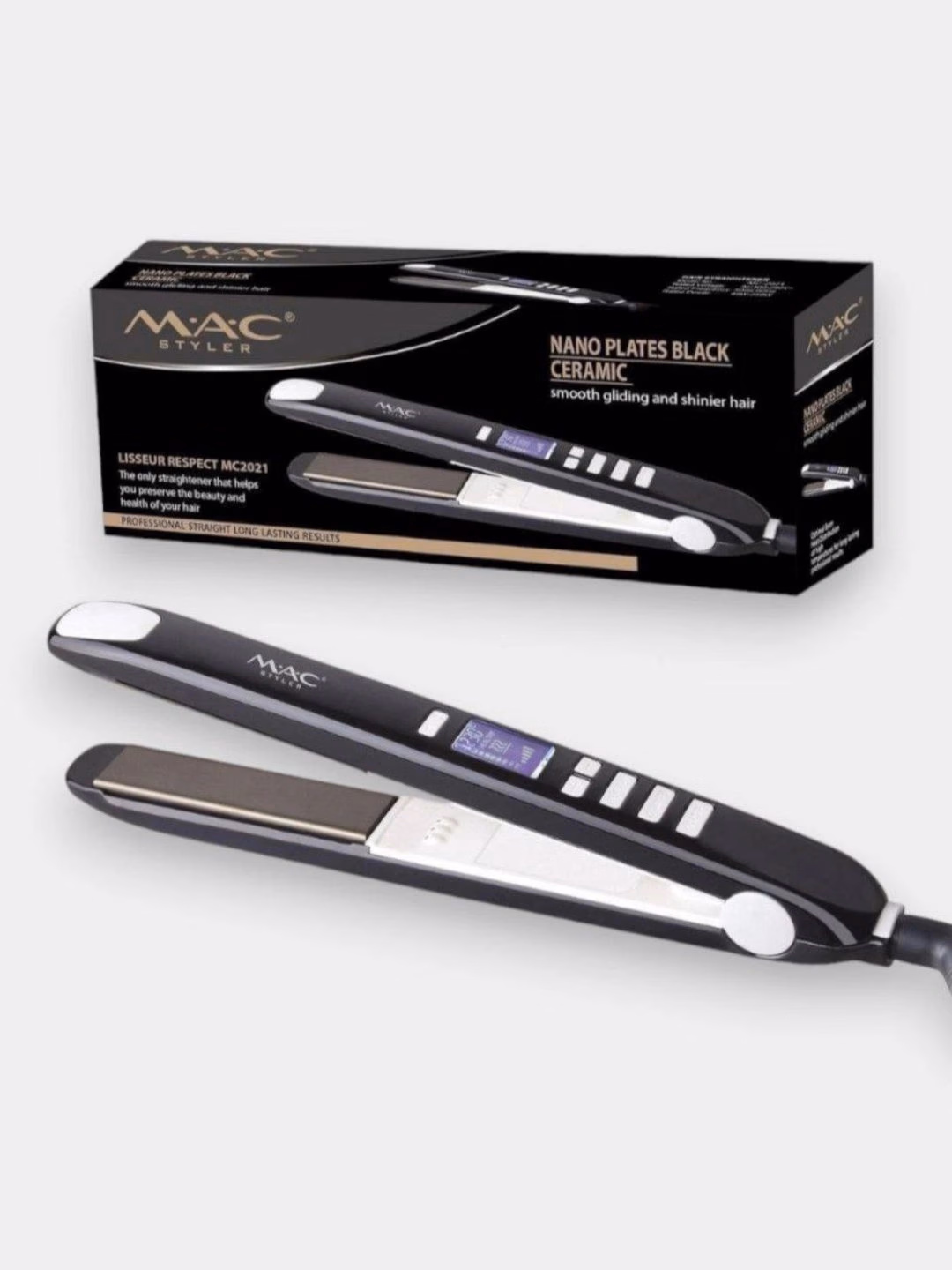 M·A·C STYLER MC-5599B Soch tekislagich, keratin terapiya va LED displeyli - 2