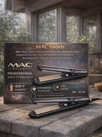 M·A·C STYLER MC-5598B Soch To'g'rilagich, Keratin Therapy, Keramika