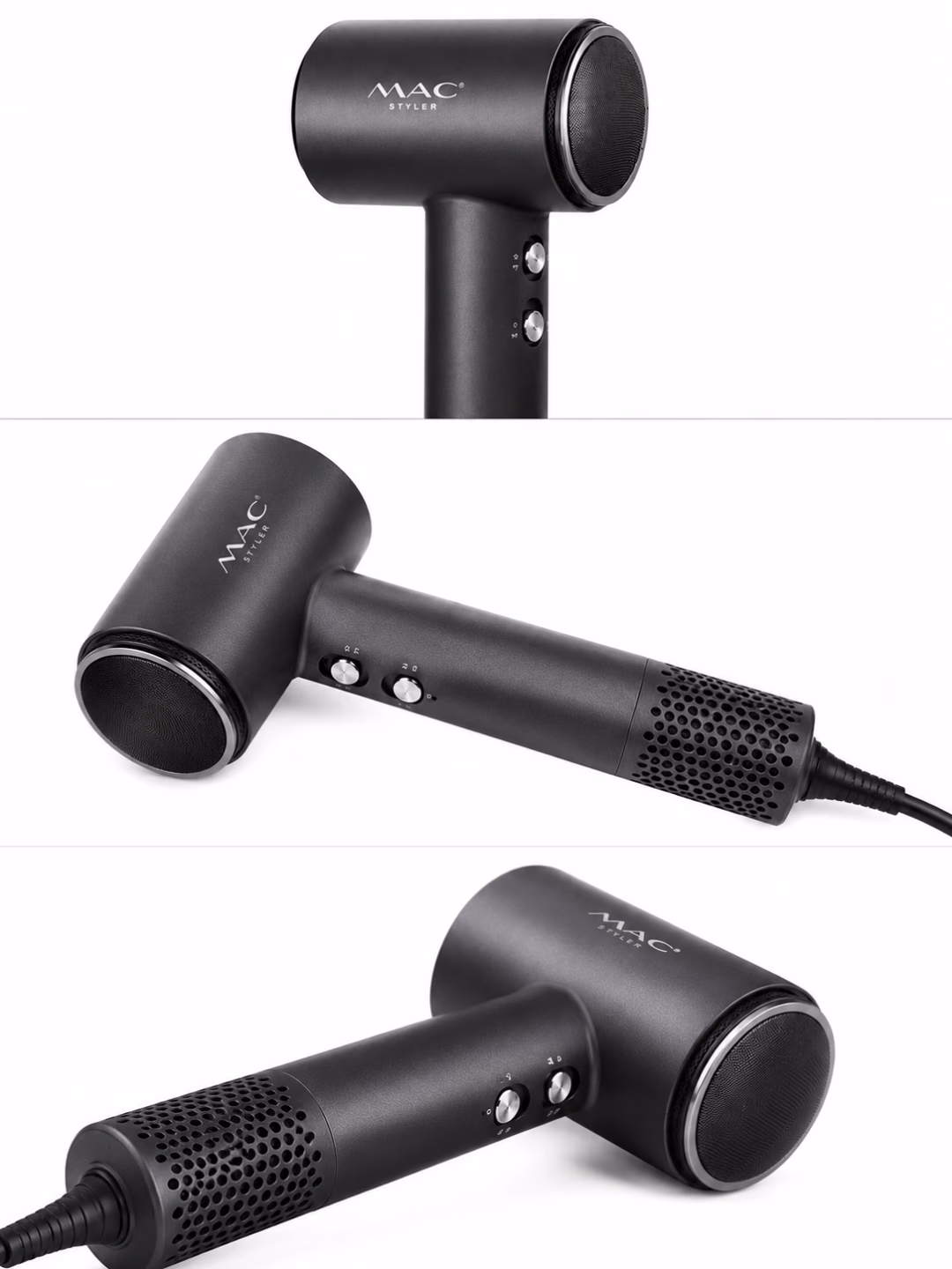 M·A·C STYLER MC-6815 soch quritgich, 1600 Vt, ionizatsiya, 2 tezlik - 5