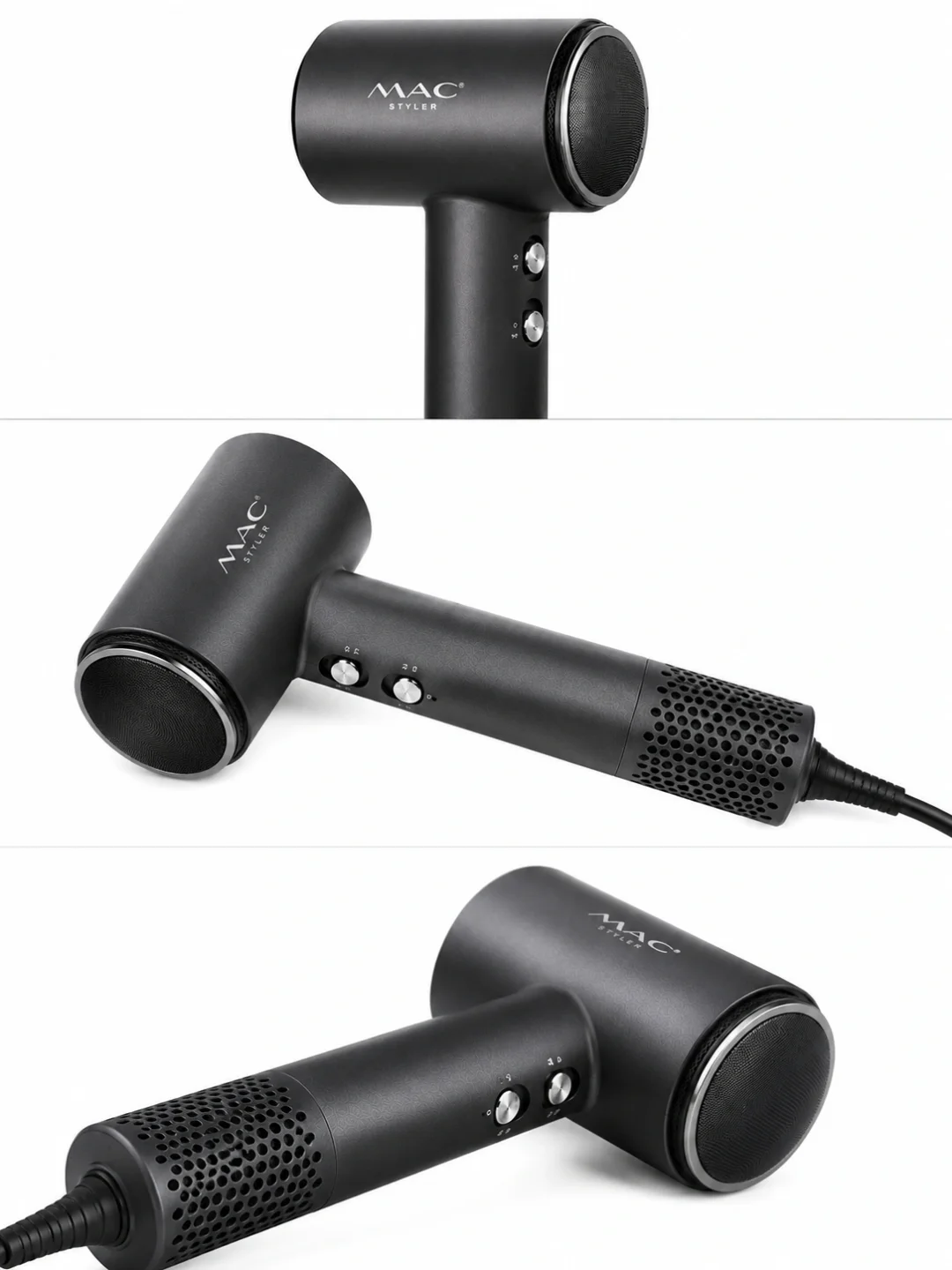 Фен M·A·C STYLER MC-6815, 1600 Вт, ионизация, 2 скорости - 5
