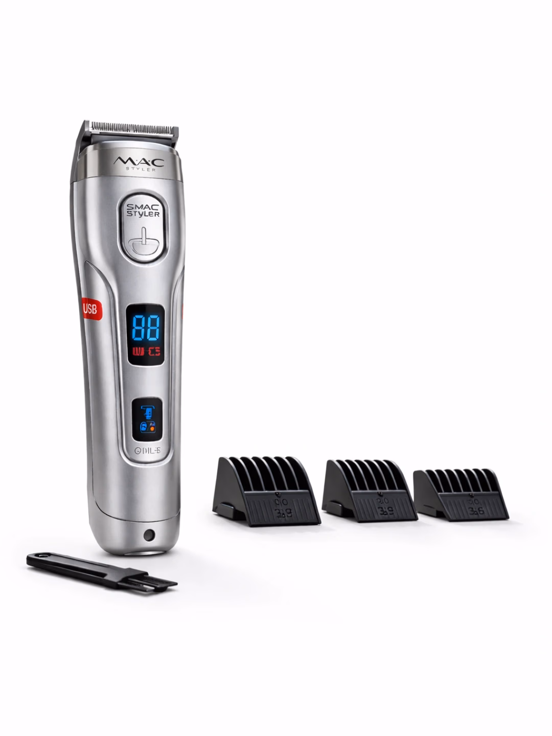 M·A·C STYLER MC-082 Soch va Soqol Trimmer: USB, Zanglamas Pichoq - 2