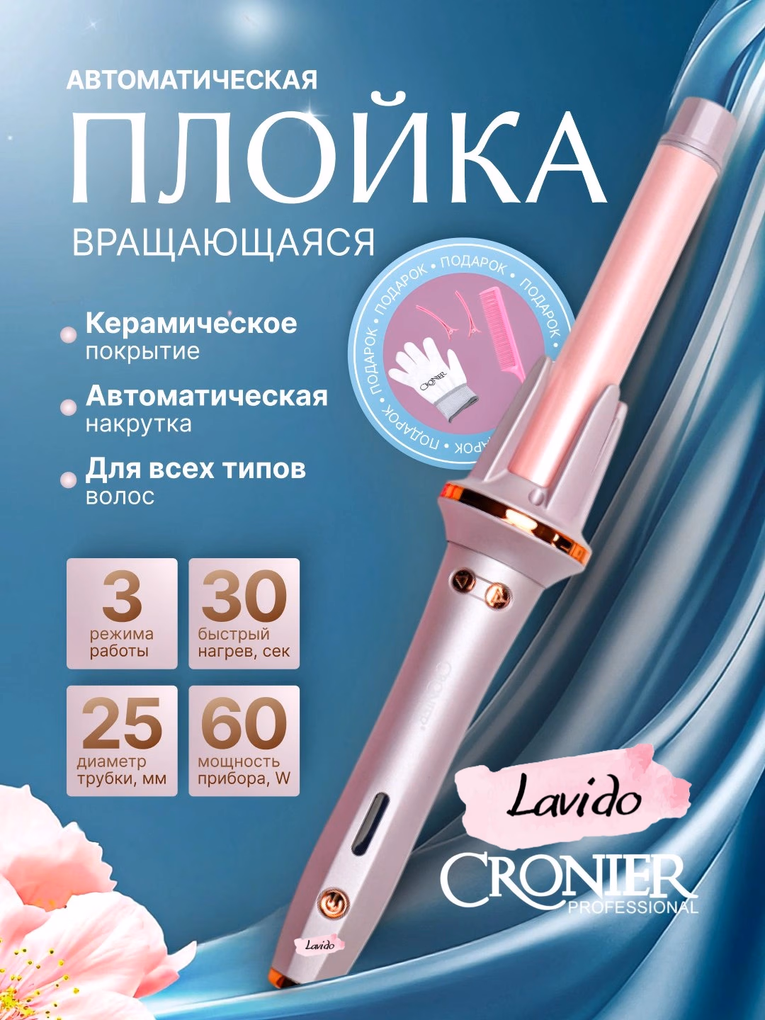 CRONIER CR-2058 Avtomatik ployka, 60W