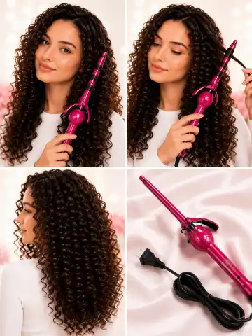 Cronier CR-2013 Afro Ployka: LCD displey, 230°C, 4 rejim