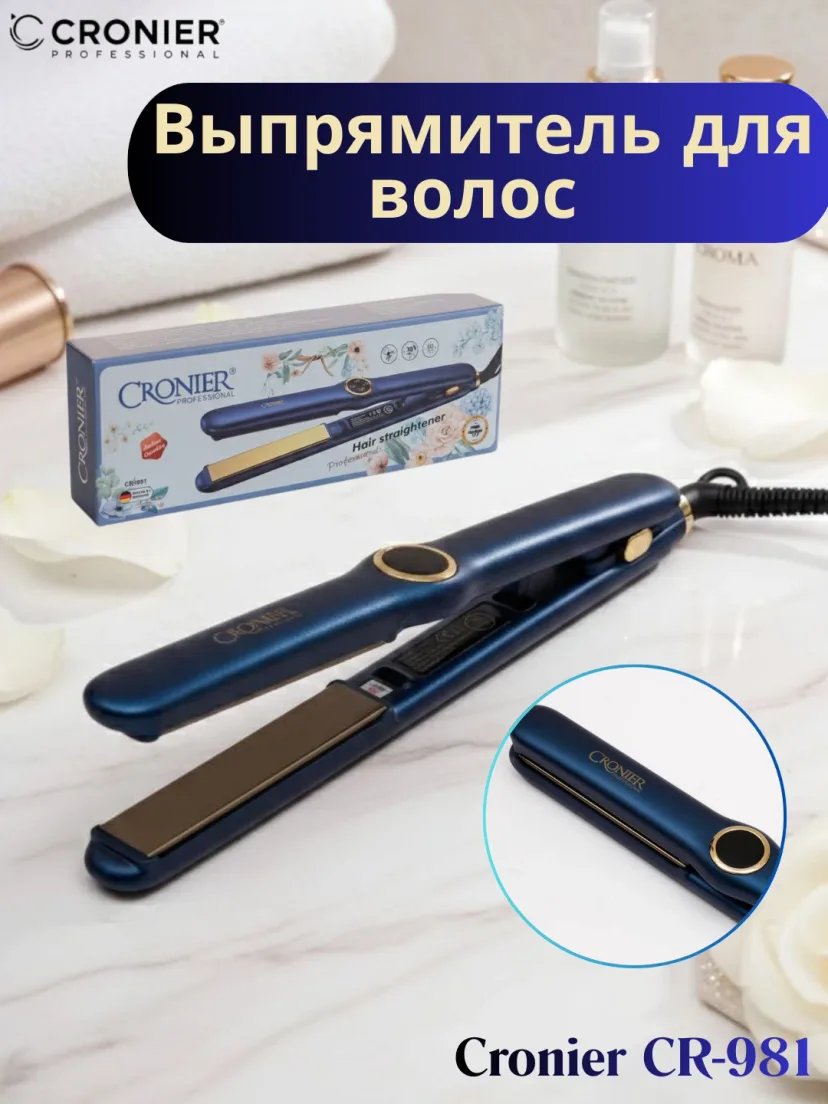 CRONIER CR-981 Professional Soch To'g'rilagich, Keramika Pichoqli