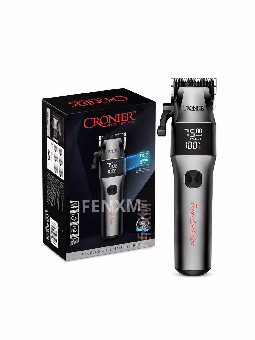 Cronier CR-1269 Professional Trimm: Li-ion Batareya, USB Zaryadli, Displeyli Soch-Mashinka - 3