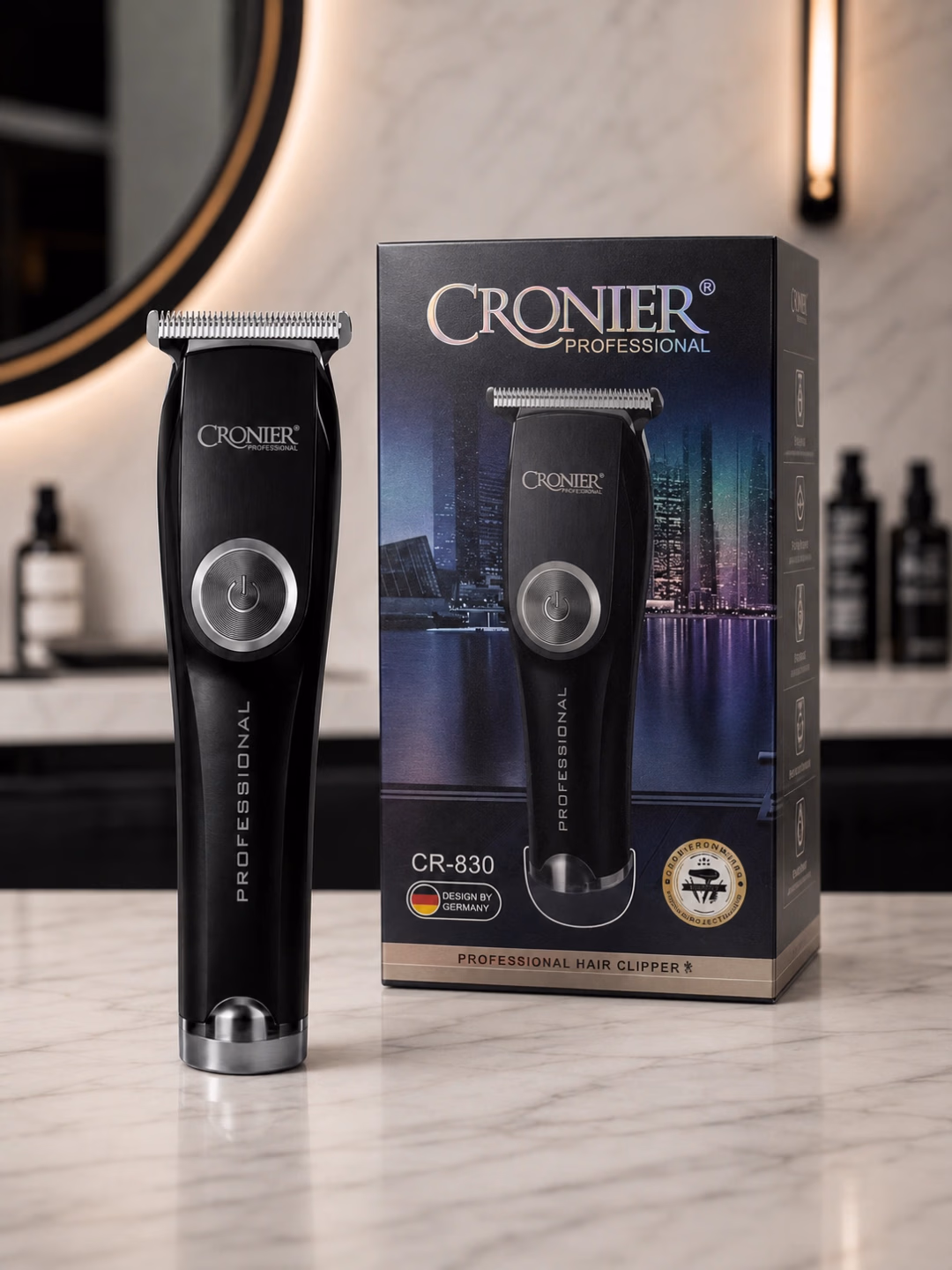 CRONIER CR-830 Professional soch olish mashinkasi, 2000mAh batareya - 2