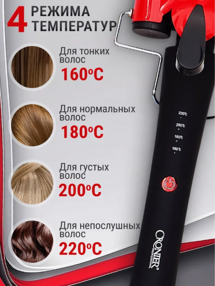 CRONIER 2042 Soch turmaklovchi, 5 to'lqinli, keramik, 60W