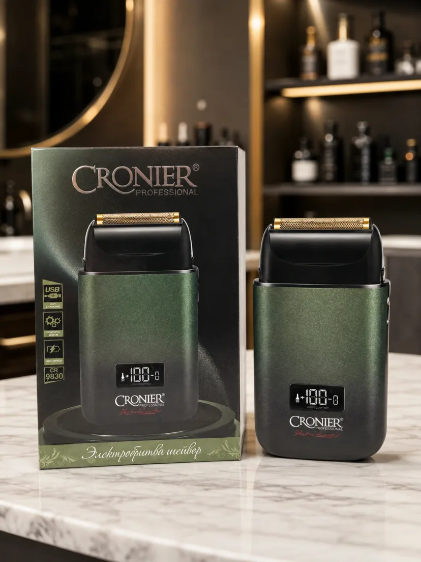 Cronier CR 9830 Professional Soqol Mashinasi, Oltin Tarmoq