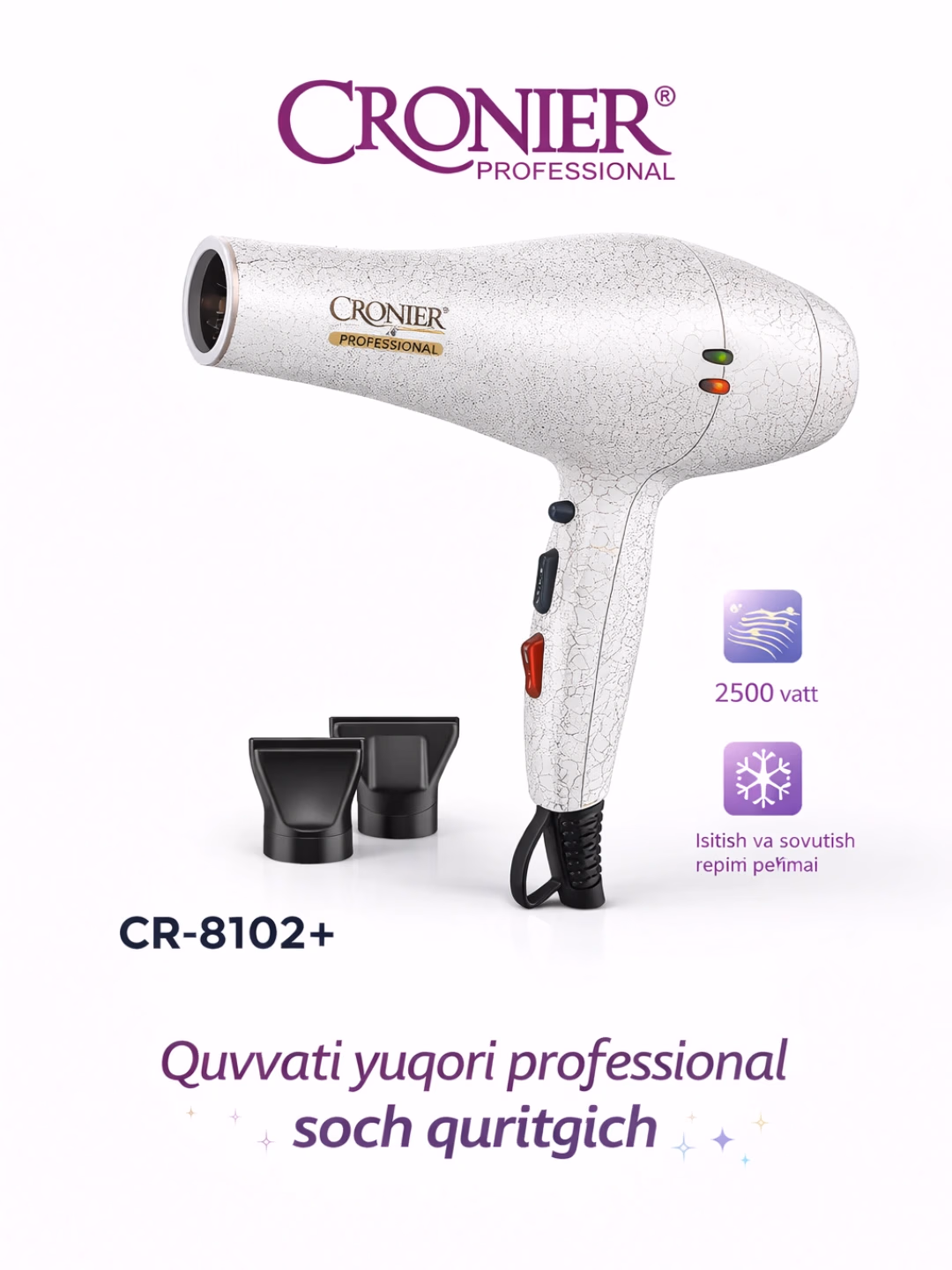 Cronier CR-8102 Professional soch quritgich 2500W