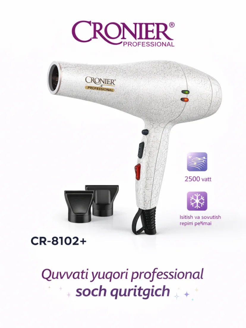 Cronier CR-8102 Professional soch quritgich 2500W