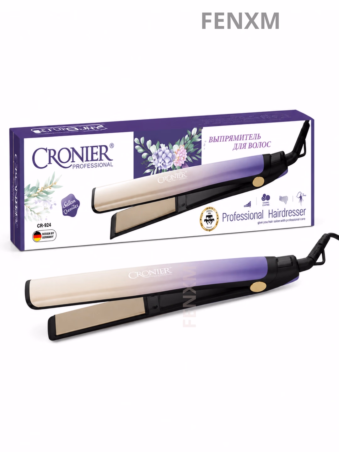 Cronier CR-924 Soch Dazmoli: Keramika Qoplama, 30 Sek Tez Qizish - 2