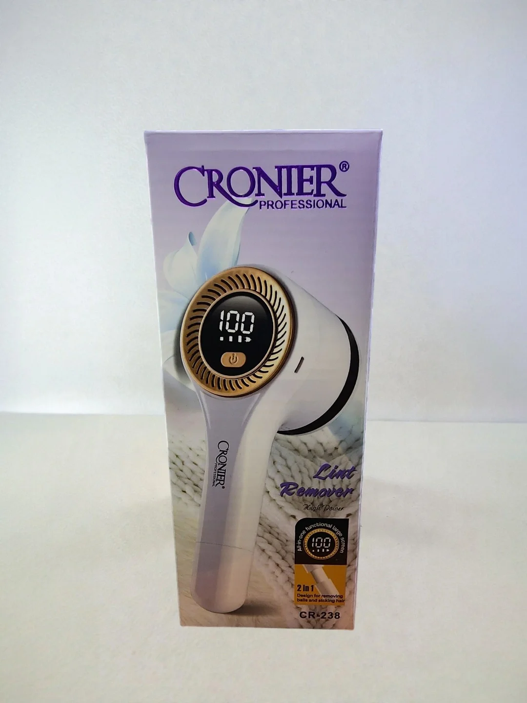CRONIER CR-238 Машинка для удаления катышков, Нерж. ст. пиксель - 2