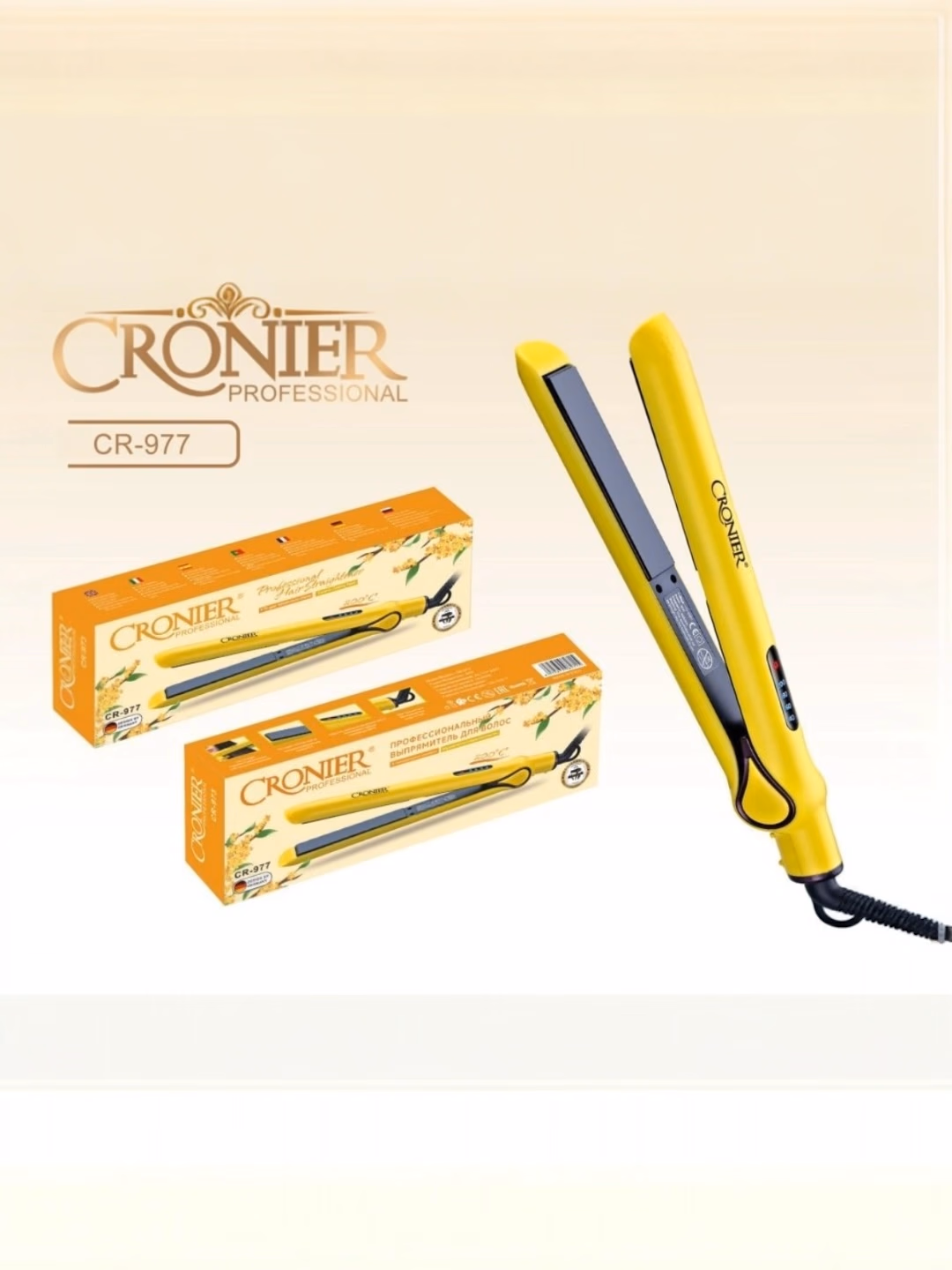 CRONIER CR-977 Professional soch to'g'rilagich keramikali qoplama, 120-230°C - 5