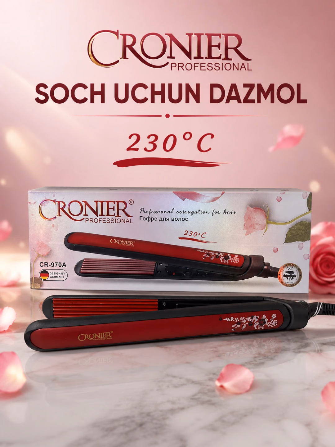 Cronier CR-970A Karamikali Soch Turmaklash Qisqichlari 220V