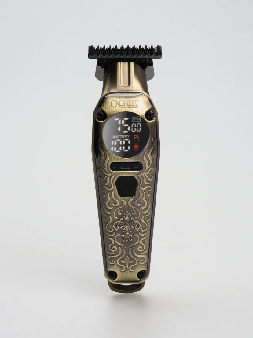 Cronier CR-9680 Soqol Mashinasi: Mehrovli korpus, 800mAh batareya, USB zaryadlash