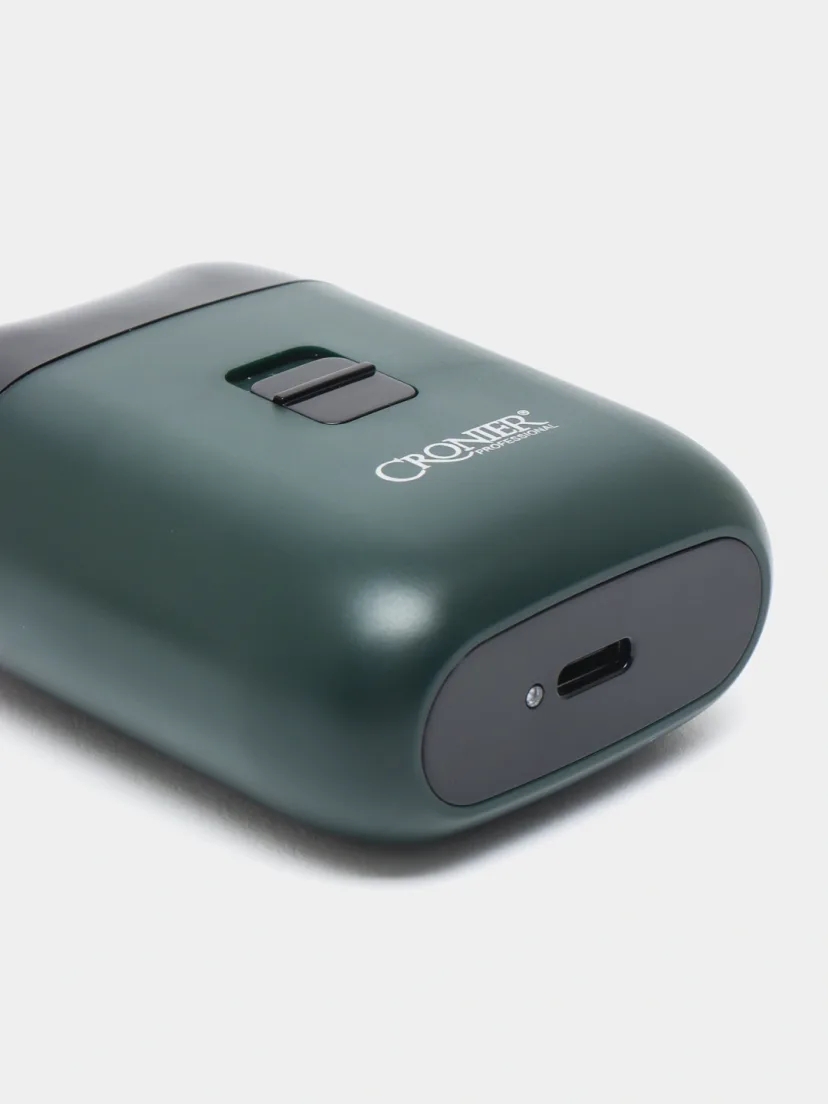 CRONIER CR-844 Erkaklar uchun professional elektr soqol mashinasi, USB zaryadli