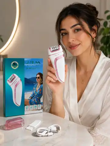 J·R·M STYLER JR-500 — Ayollar uchun simsiz tana epilatori, 60 daq quvvat