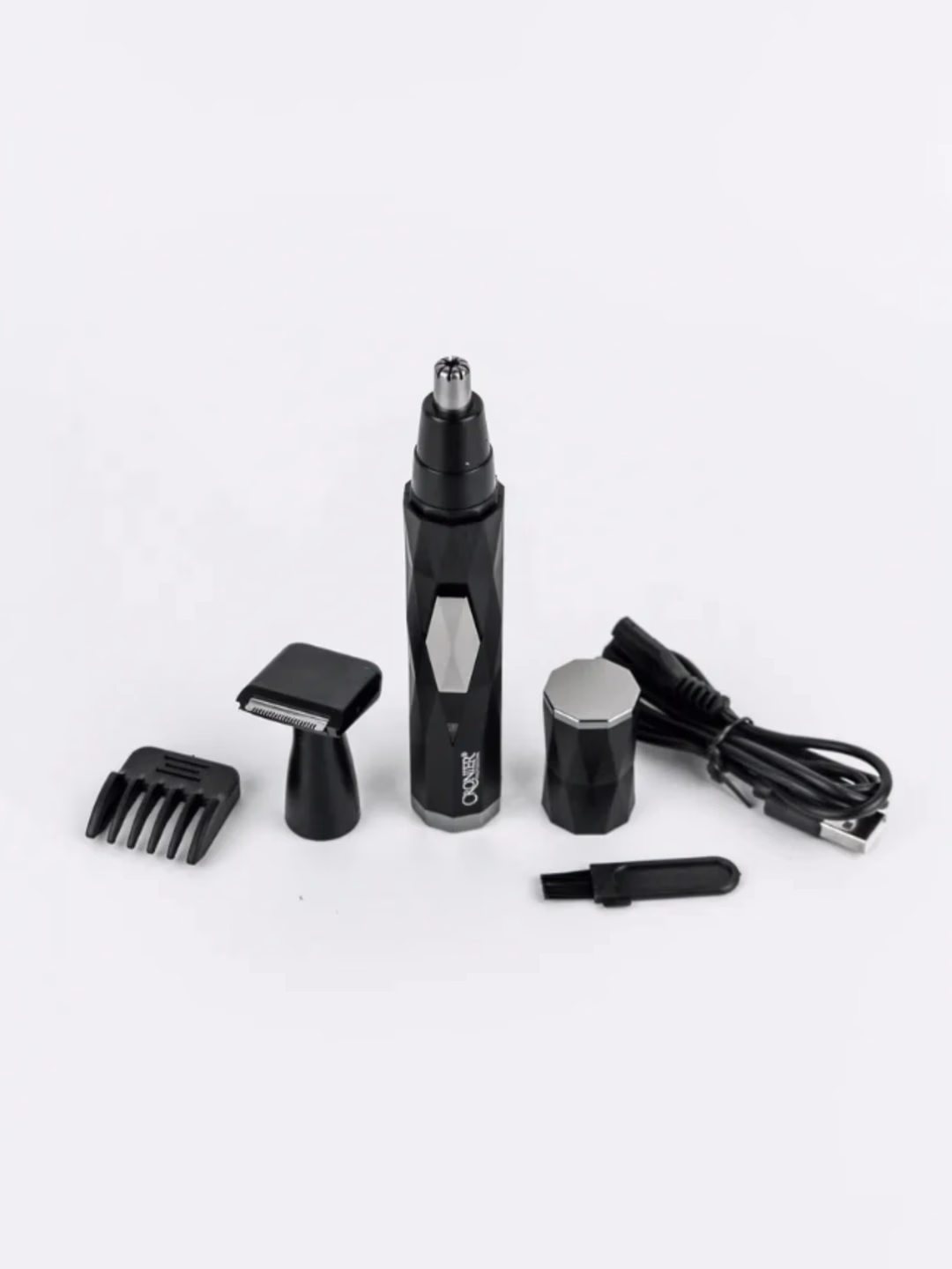 Cronier CR-308: USB, 3-in-1 soqol, burun va qosh trimmeri - 4