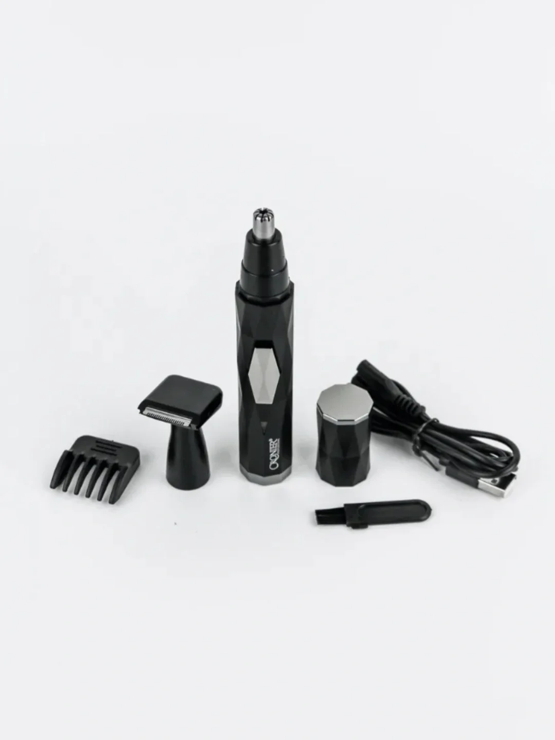 Cronier CR-308: USB, 3-in-1 soqol, burun va qosh trimmeri - 4