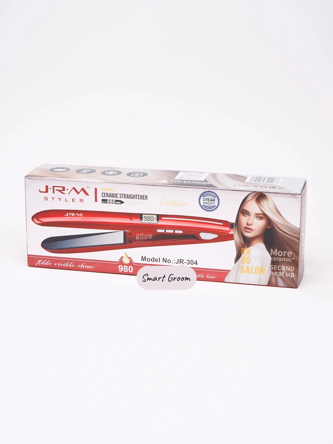J·R·M STYLER JR-304 soch tekislovchi, keramikali, LCD displey, 220V - 2