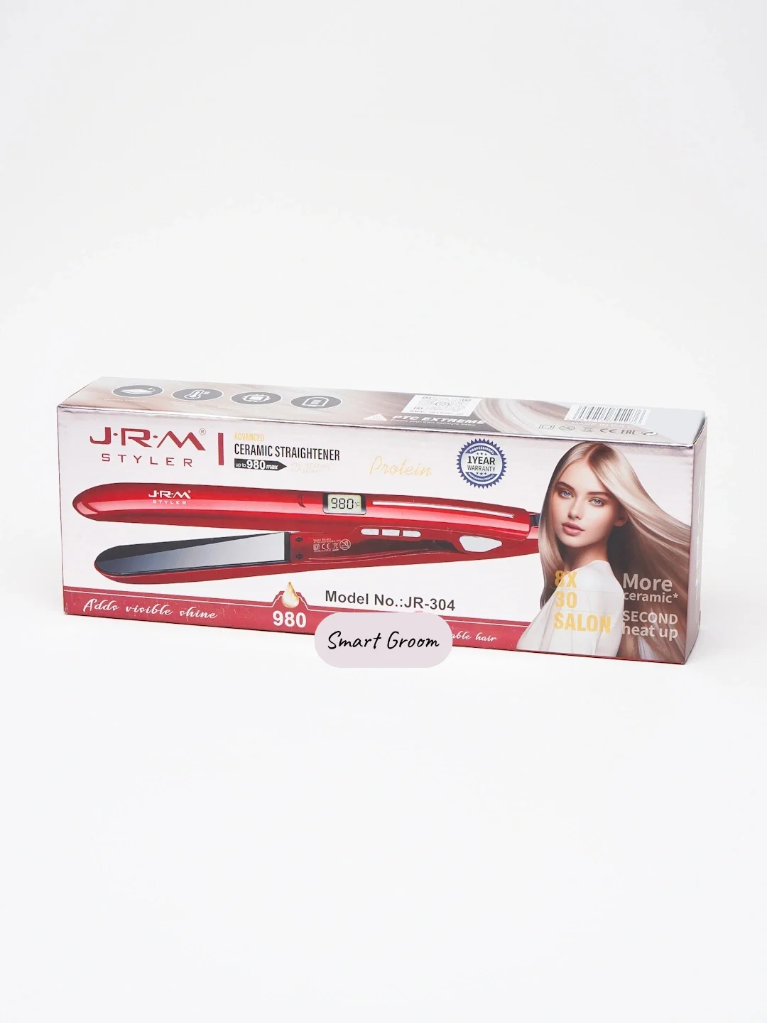J·R·M STYLER JR-304 soch tekislovchi, keramikali, LCD displey, 220V - 2