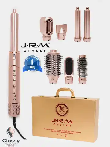 J·R·M STYLER 7-in-1 Airwrap pichoqli ployka, 1600W, keramik qoplamali