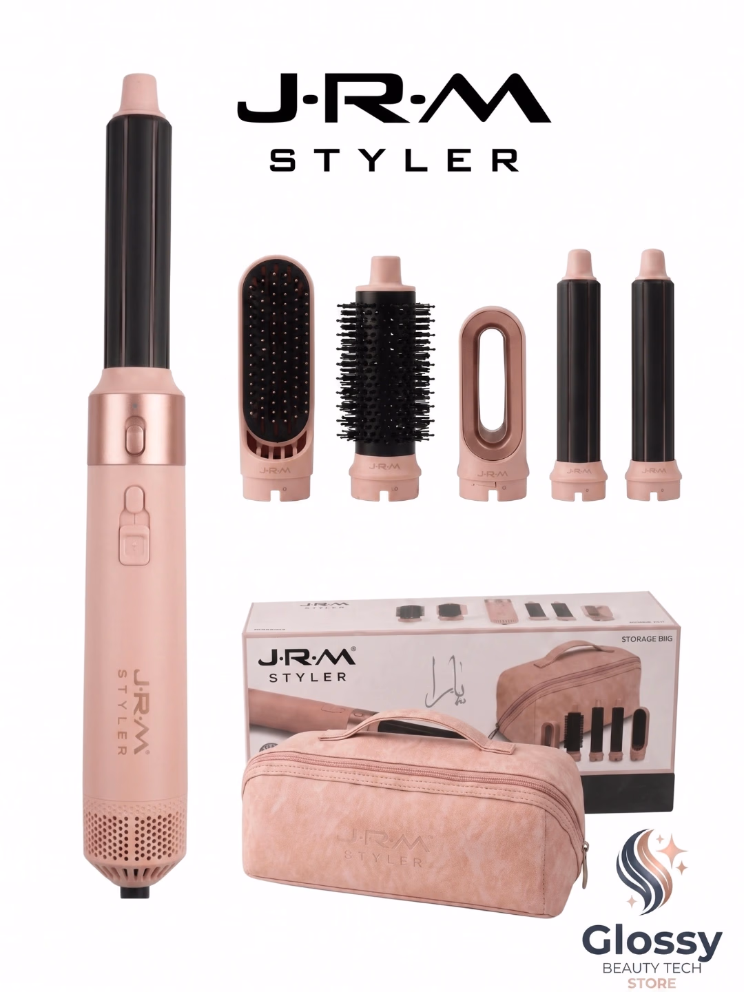J·R·M STYLER 7-in-1 Airwrap pichoqli ployka, 1600W, keramik qoplamali - 4