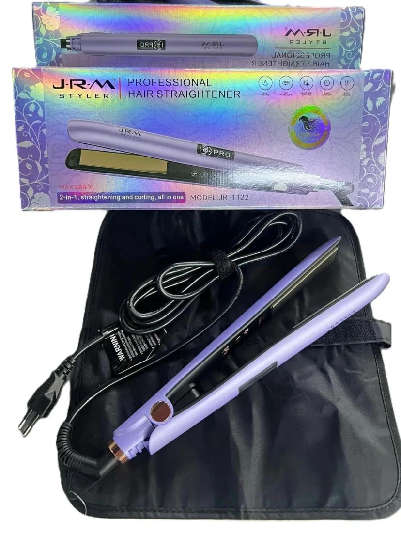 JRM JR-1122 Professional Soch Tekislagich: Titan-Keramika, 480°F Tez Qizish