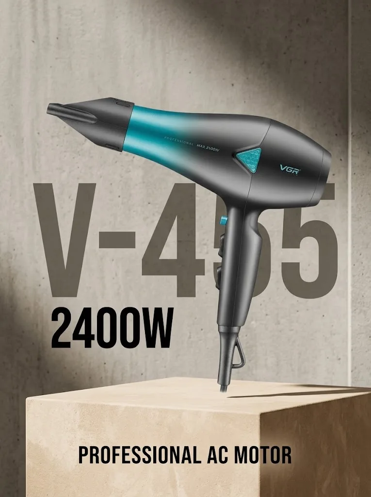 VGR V-455 Professional fen: Potent 2400W oqi uzgich - 2