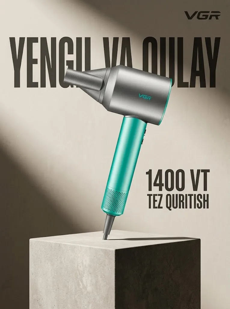 VGR V-440 Professional Soch Quritgich, BLDC 110000 rpm