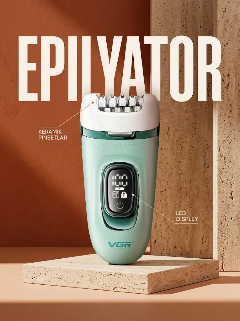 VGR V-762 Epilyator: professional, 90 daqiqa avtonom