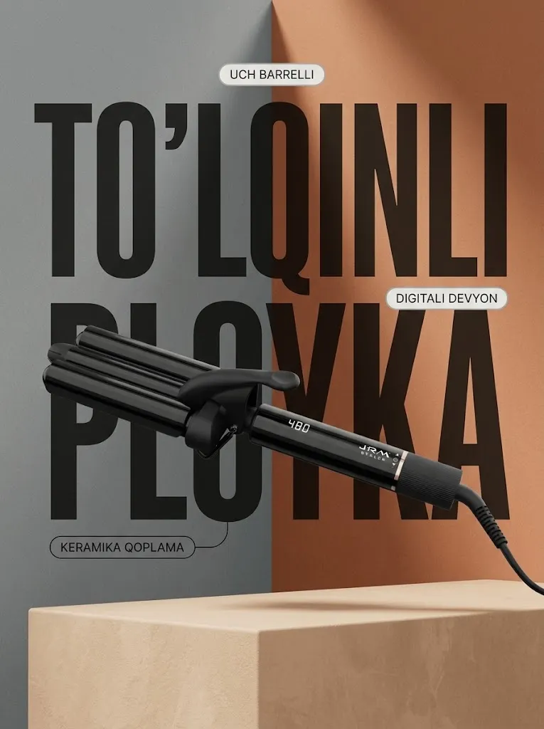 J·R·M STYLER JR-2035 Keramika qoplamali konusli ployka va gofre
