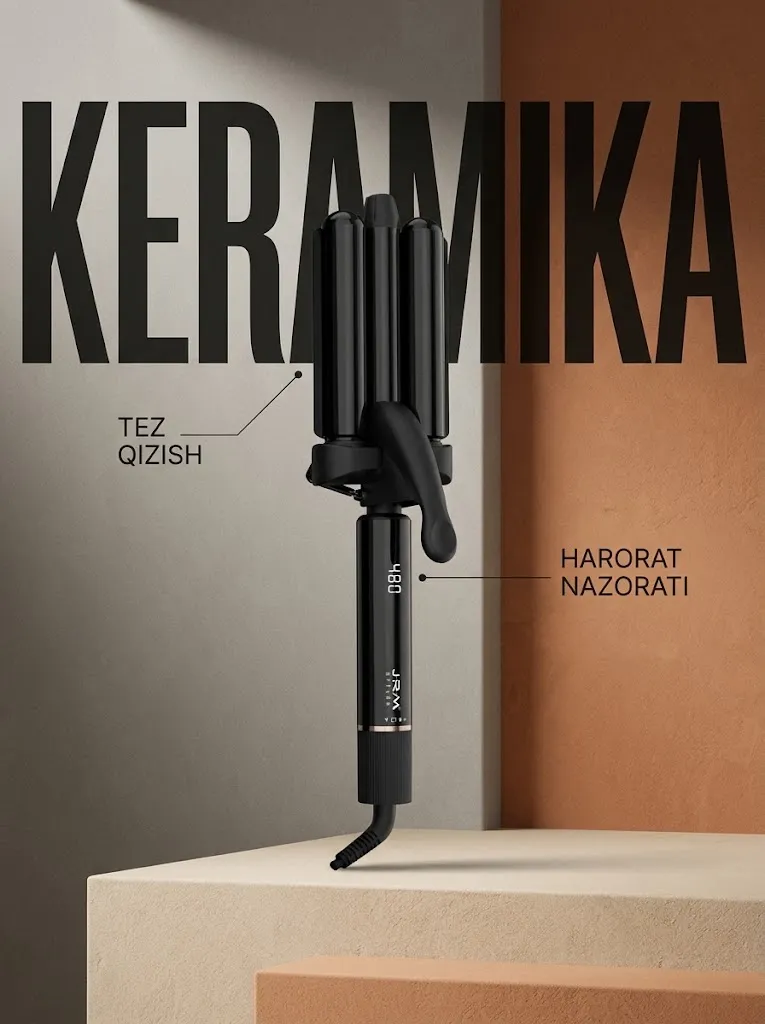 J·R·M STYLER JR-2035 Keramika qoplamali konusli ployka va gofre