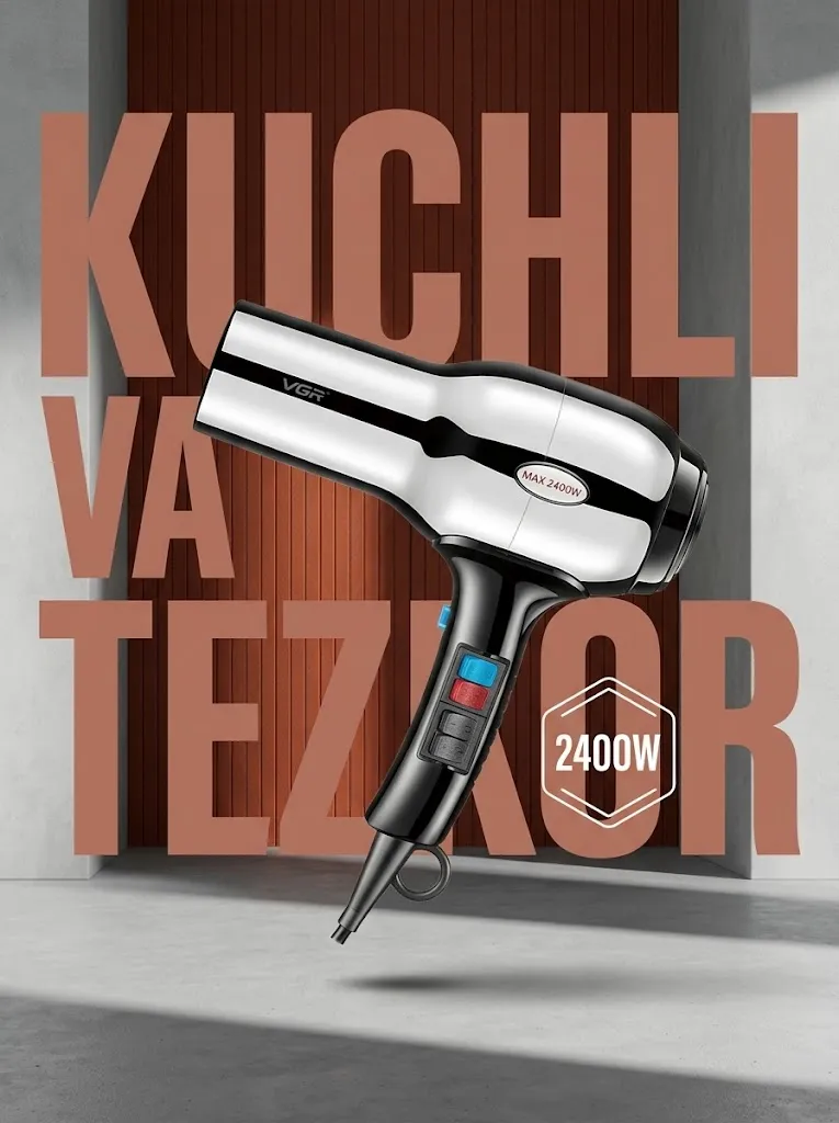 VGR V-465 kuchli 2200W soch feni