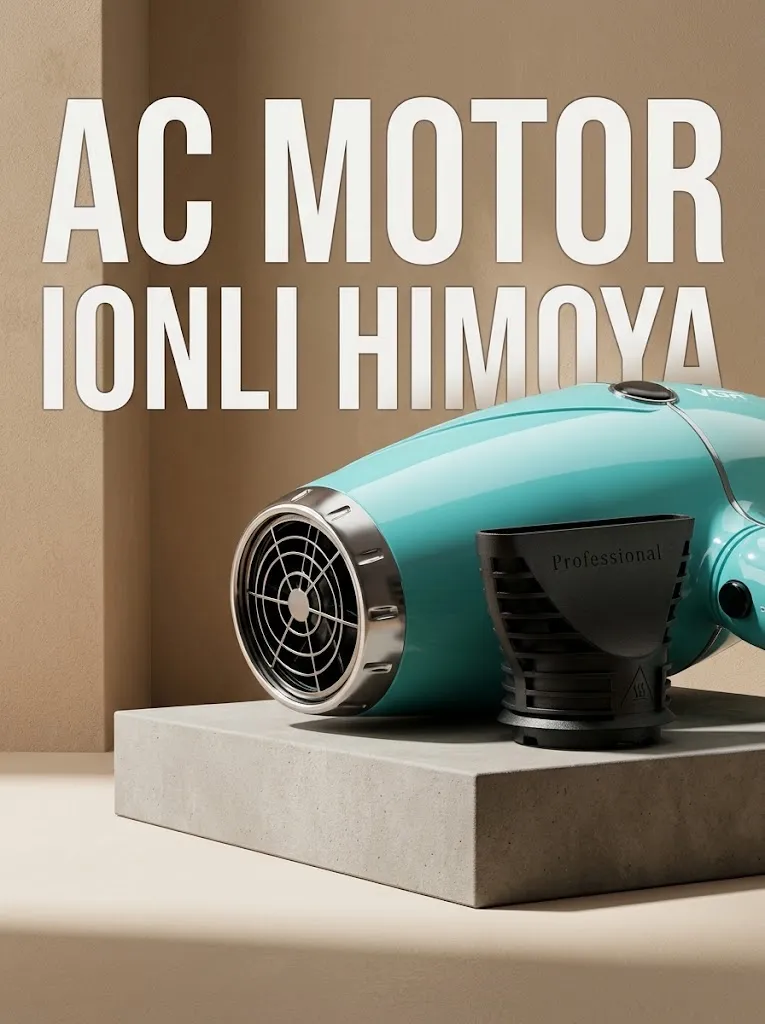 VGR V-452 Professional Fen, 2400W Quvvatli Suv, Soch Uchun