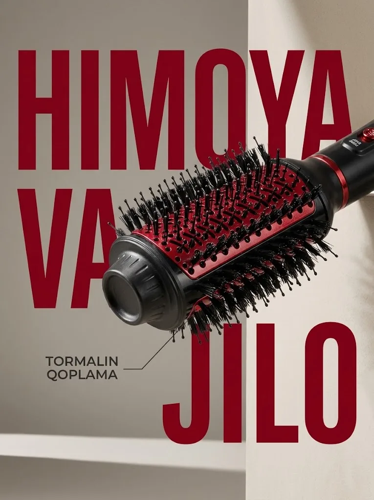 M·A·C STYLER MC6751 3-v-1 Profesional Fen-Taroq va Multistayler Tormalin - 3