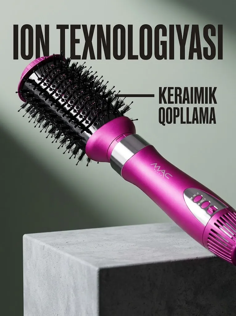 M·A·C STYLER MC-6755 8-1 fen 1000W, keramik pichoqli 2m kabel