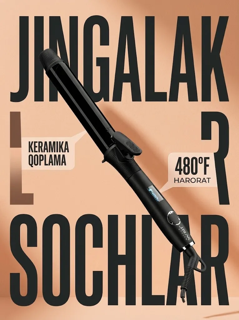J·R·M STYLER JR-2028 Keramika ployka va gofre – multi soch styler