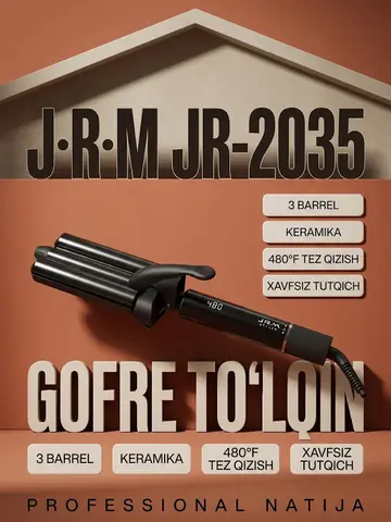 J·R·M STYLER JR-2035 Keramika qoplamali konusli ployka va gofre