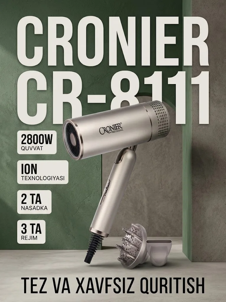 CRONIER CR-8111 Professional Fen (2800W)