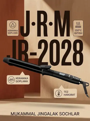 J·R·M STYLER JR-2028 Keramika ployka va gofre – multi soch styler