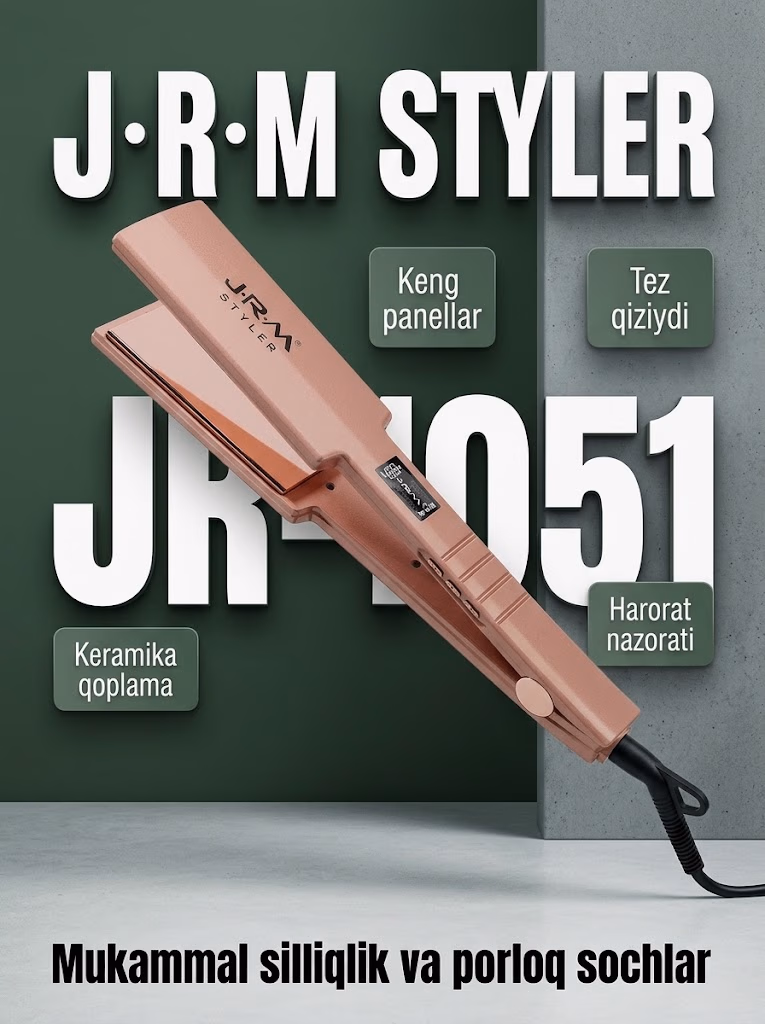 J·R·M STYLER JR-1051 Keramika Pichoqli Soch To'g'rilagich

https://uzum.uz/product/2340542?skuId=8393091&utm_source=sharing&utm_medium=product_page_android&utm_campaign=native