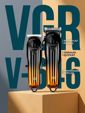 VGR V-646 Soch va soqol trimmeri, PCH po'lat pichoqli, 1200mAh batareya