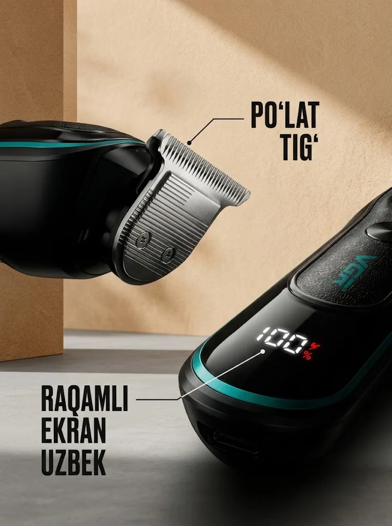VGR V-250 Professional Soch-Siqoq Trimmeri (1400mAh) - 3