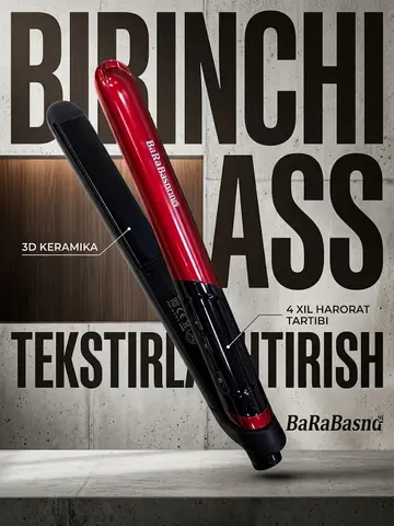 MAC Styler MC-5595 soch tekislagichi, keramik qoplama, LED displey, 230°C