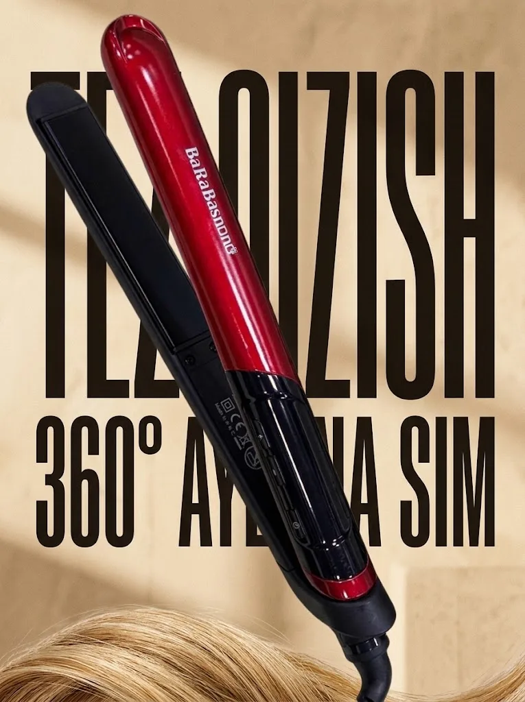 MAC Styler MC-5595 soch tekislagichi, keramik qoplama, LED displey, 230°C - 4