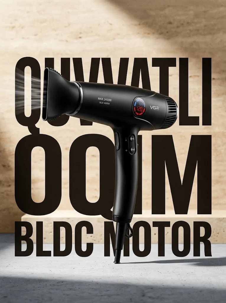 Фен VGR V-469 2400W с BLDC движком - 5