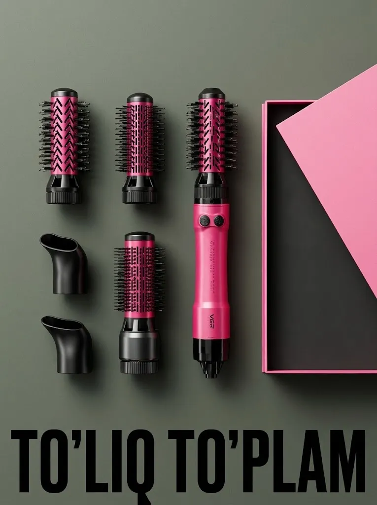VGR V-431 Fēn-cho'tka: 4-v-1 professional soch turmagi (220V)